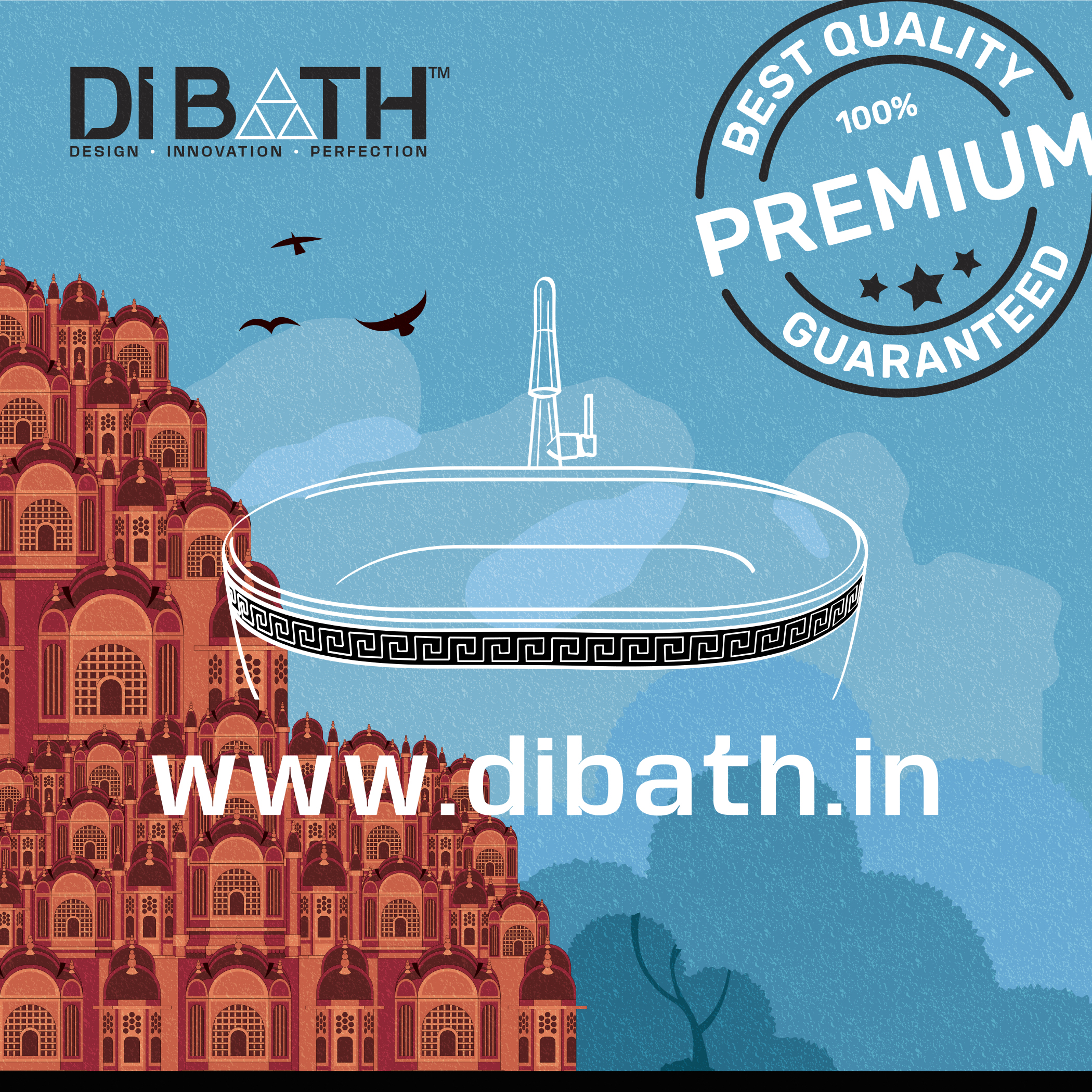 5. Travel posters Hand drawn Texture India Poster - flyer